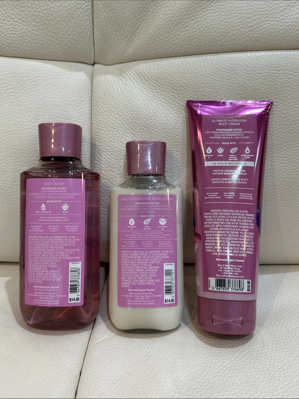 Bath & Body Works Be Enchanted Body Wash , Lotion and Cream 3 Pieces Set